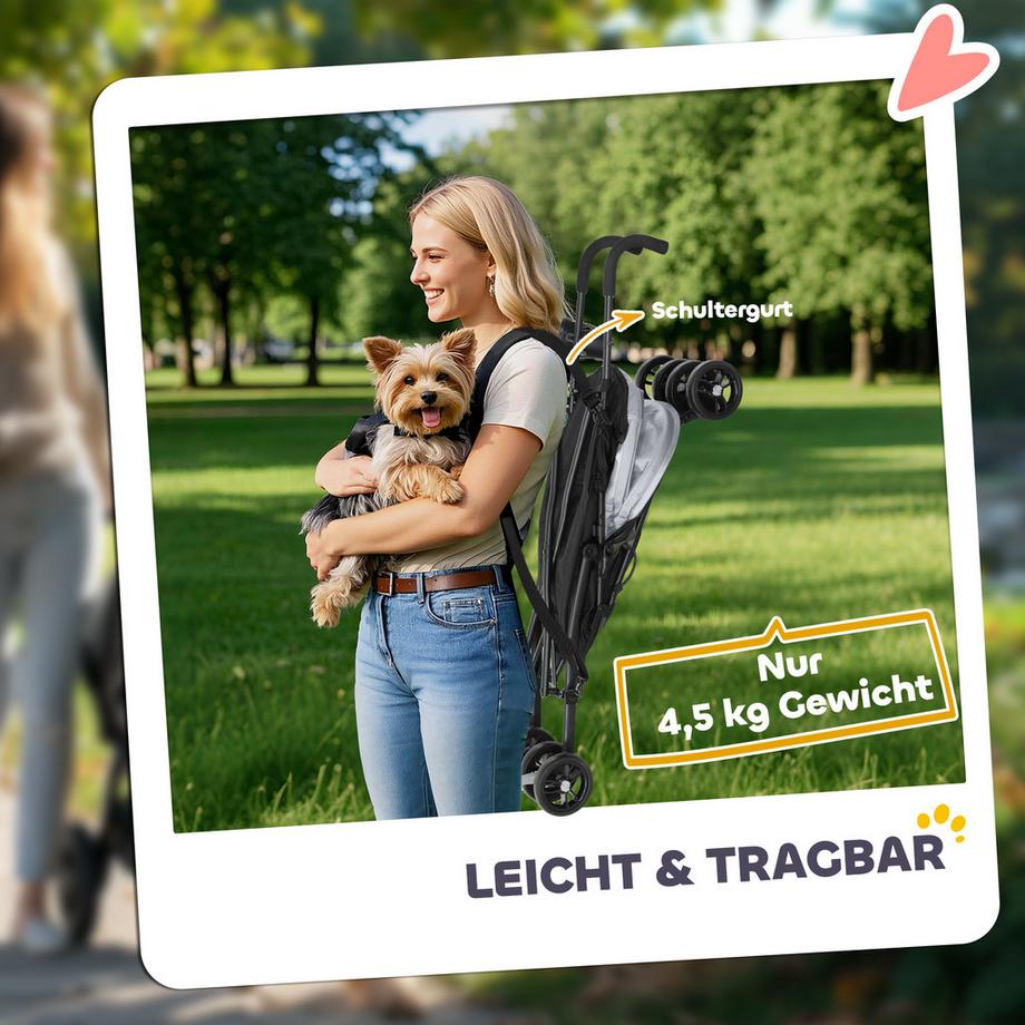 PawHut  Chariot pour chien 