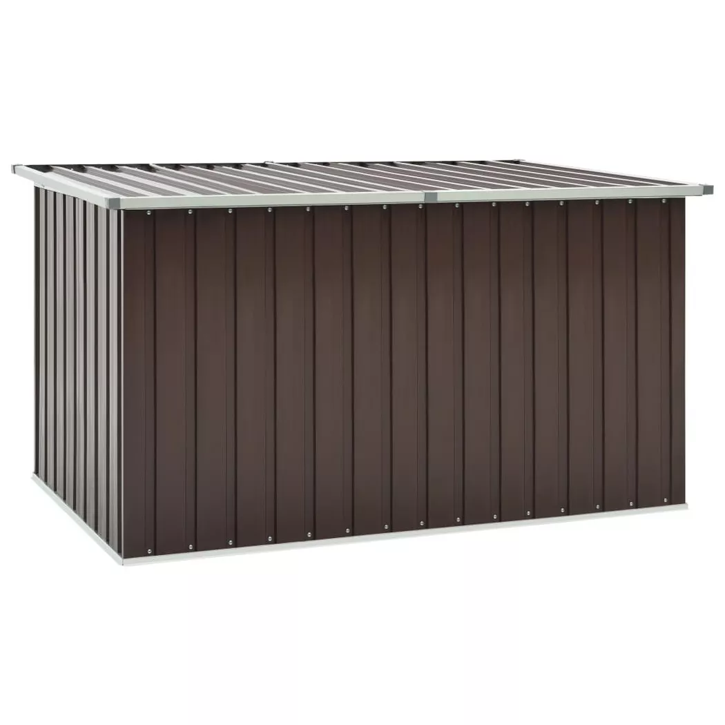VidaXL - baule giardino Acciaio, One Size, Marrone