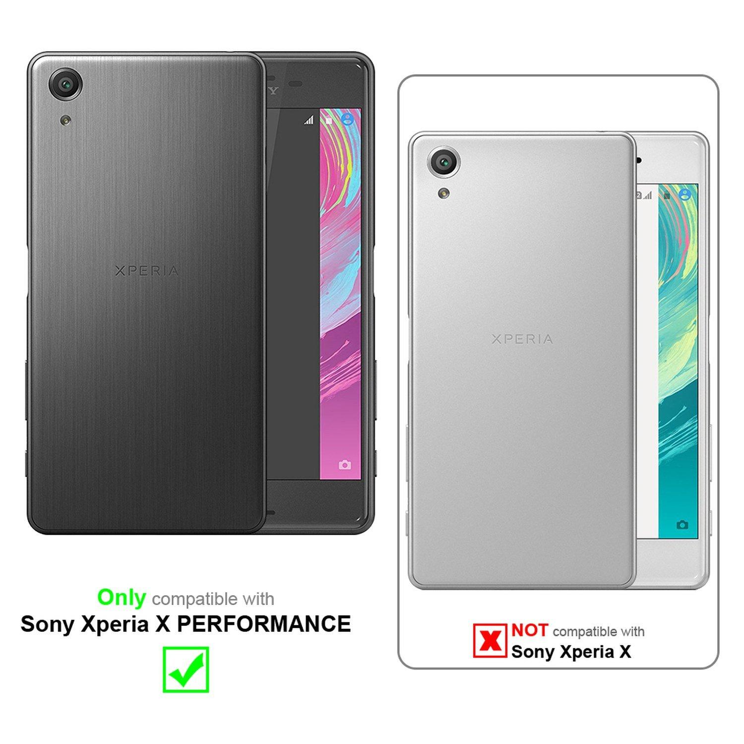 Cadorabo  Housse compatible avec Sony Xperia X PERFORMANCE - Coque de protection avec fermeture magnétique, fonction de support et compartiment pour carte 