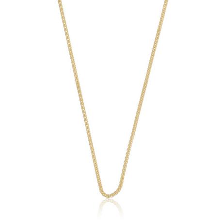 MUAU Schmuck  Collier Zopf Gelbgold 750, 1.6mm, 45cm 