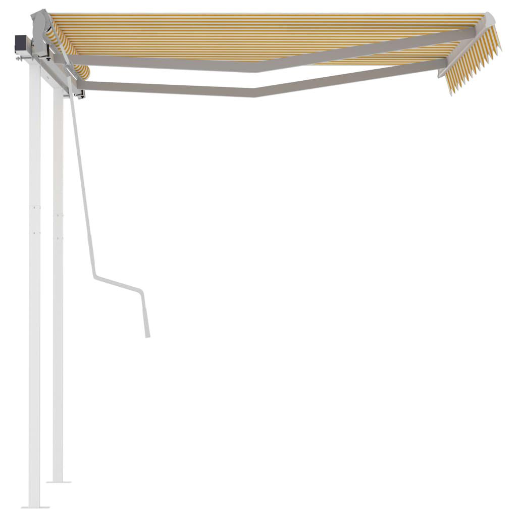 VidaXL Auvent rétractable tissu  