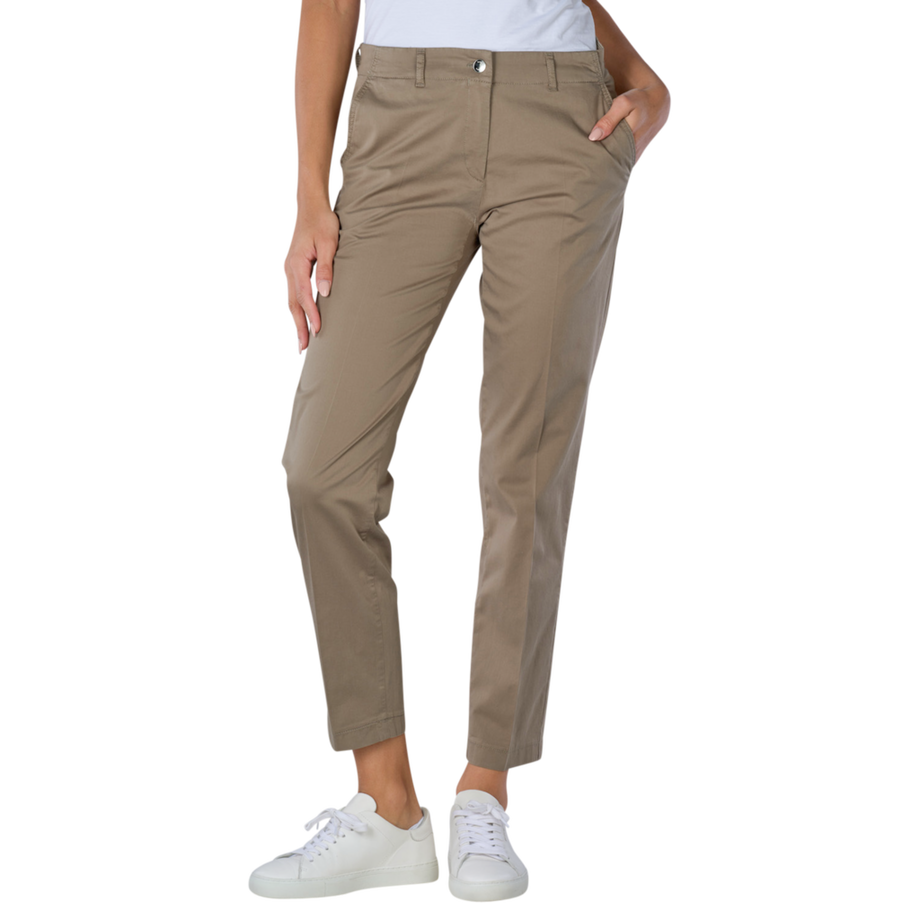 BRAX Maron Chino Cropped Regular Fit Pantalon  