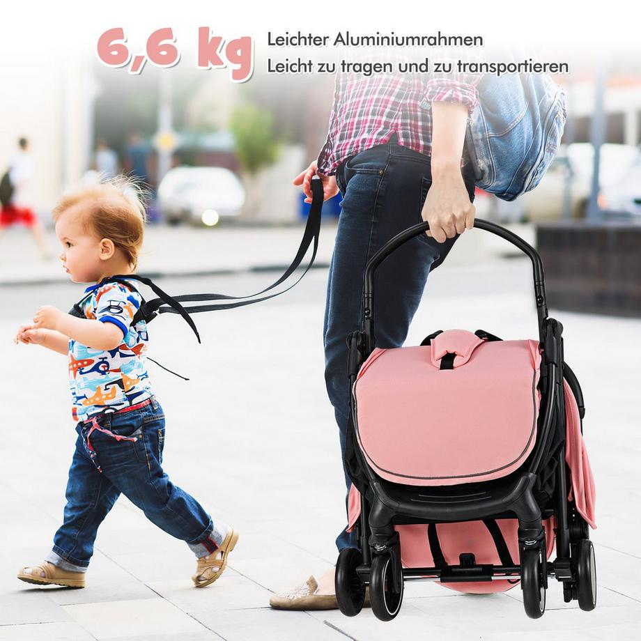 Northix  Passeggino da viaggio pieghevole, reclinabile 