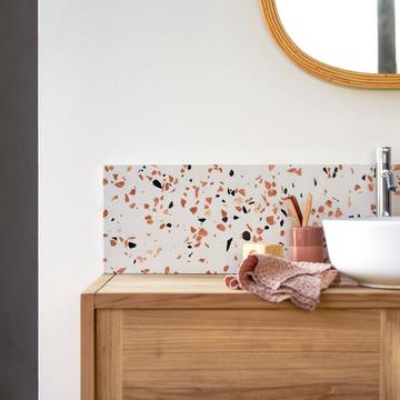 Crédence en terrazzo premium brown 80 cm Ava