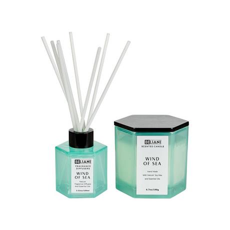 Beliani Bougie parfumée avec diffuseur en Cire de soja CLASSY TINT  