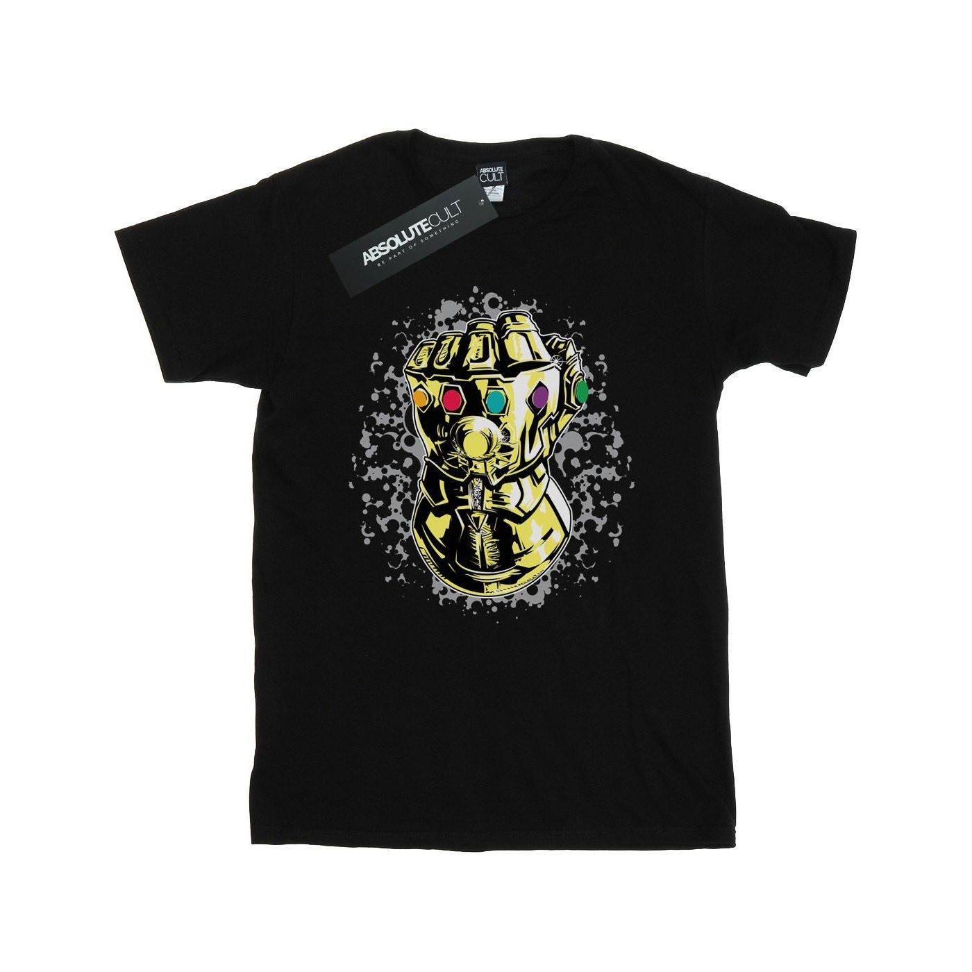 Image of Avengers Infinity War Thanos Fist Tshirt Herren Schwarz XXL