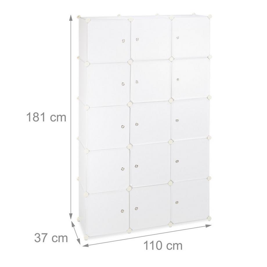 B2X Armadio con sistema di scaffalature 11 scomparti  