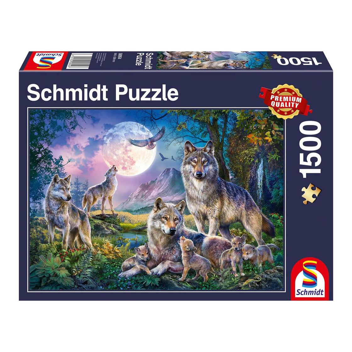 Image of Puzzle Wolfsfamilie (1500Teile)