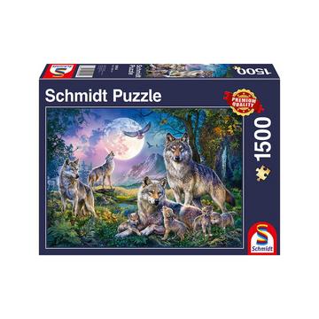 Puzzle Wolfsfamilie (1500Teile)