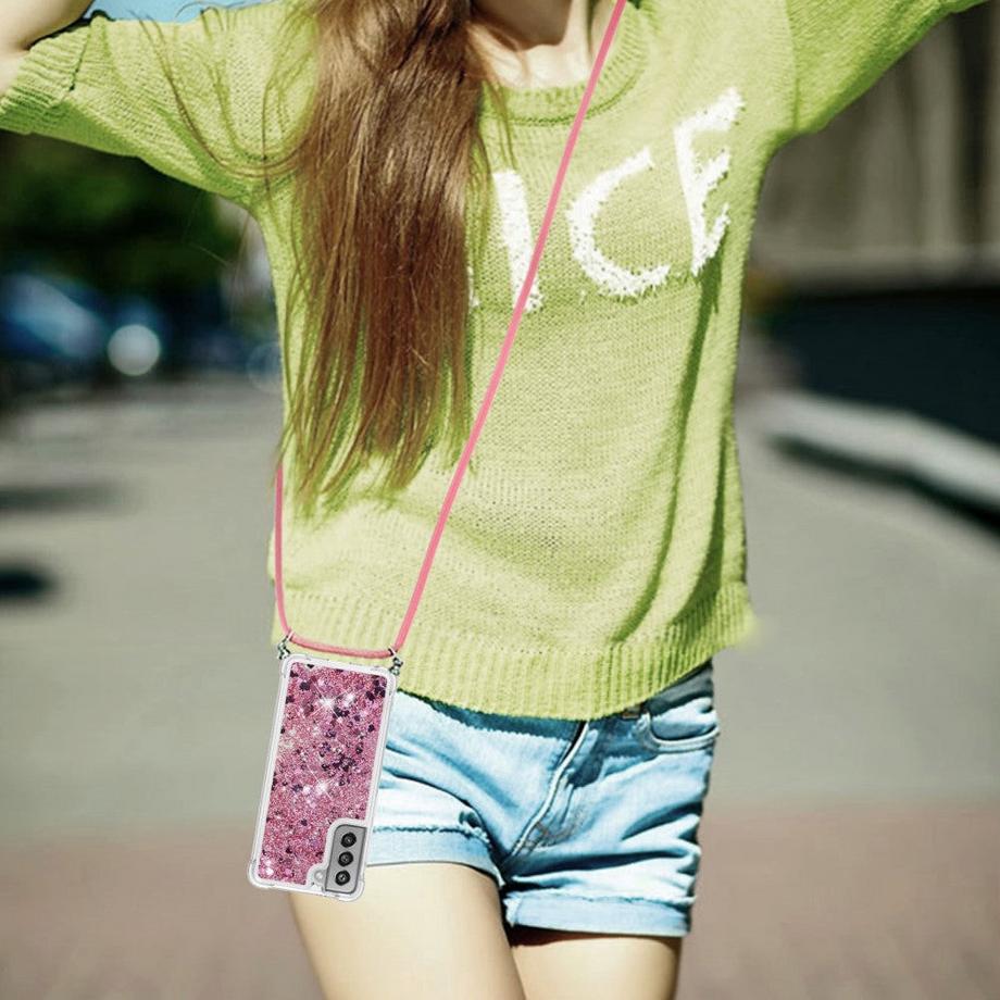 Cover-Discount  Galaxy S21 FE - Hülle Mit Umhängeband 