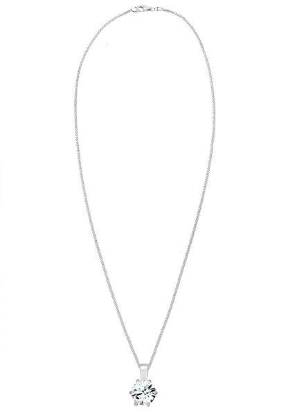 Elli  Halskette Filigran Panzerkette Basic Kristalle 