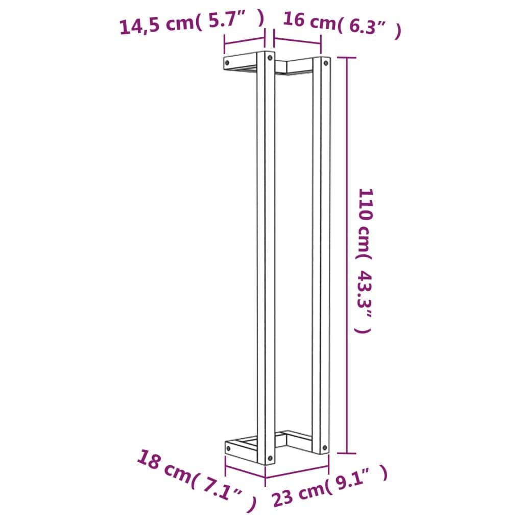 VidaXL Porte-serviette bois  