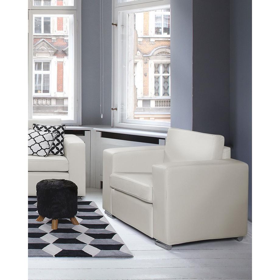 Beliani Sessel aus Echtleder Retro HELSINKI  