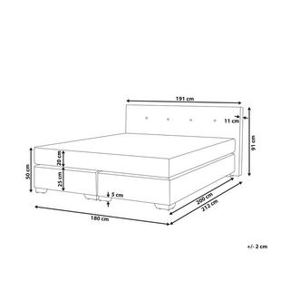 Beliani Boxspring Bett aus Samtstoff Modern CONSUL  