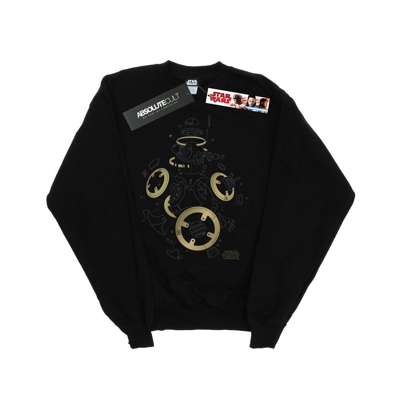 Image of The Last Jedi Bb8 Deconstructed Sweatshirt Damen Schwarz S