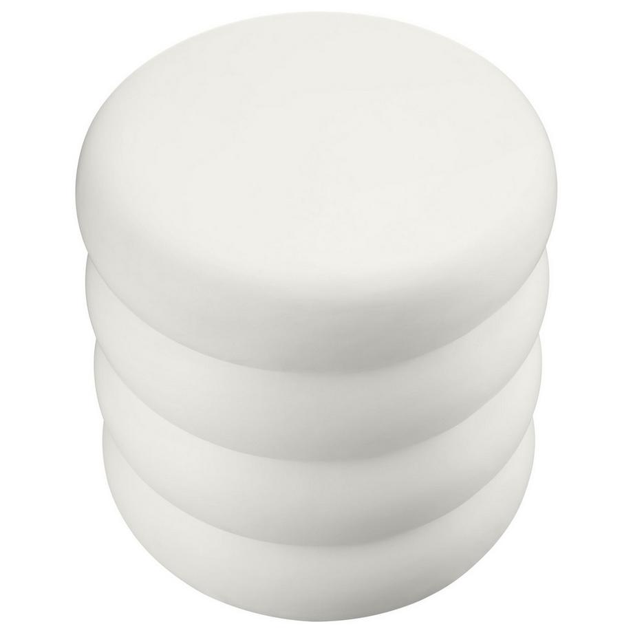 Tectake Beistelltisch Adina, rund, im chubby-design, wetterfest, mattes finish, belastbar bis 25 kg  