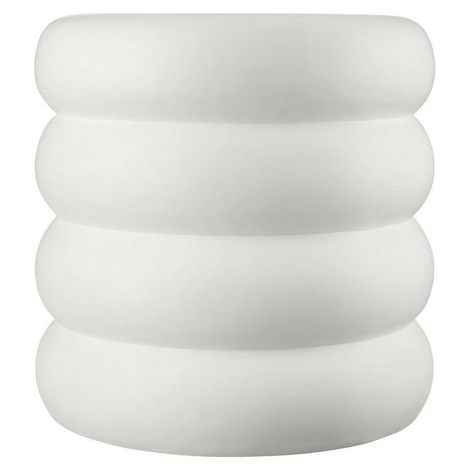 Tectake Beistelltisch Adina, rund, im chubby-design, wetterfest, mattes finish, belastbar bis 25 kg  