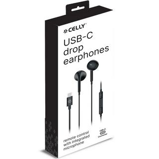 Celly  UP1300 Stereo-Headset Drop USB-C Schwarz 