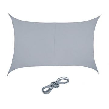 Voile d'ombrage rectangulaire gris clair