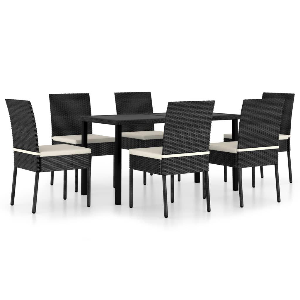 VidaXL set da pranzo Polirattan  