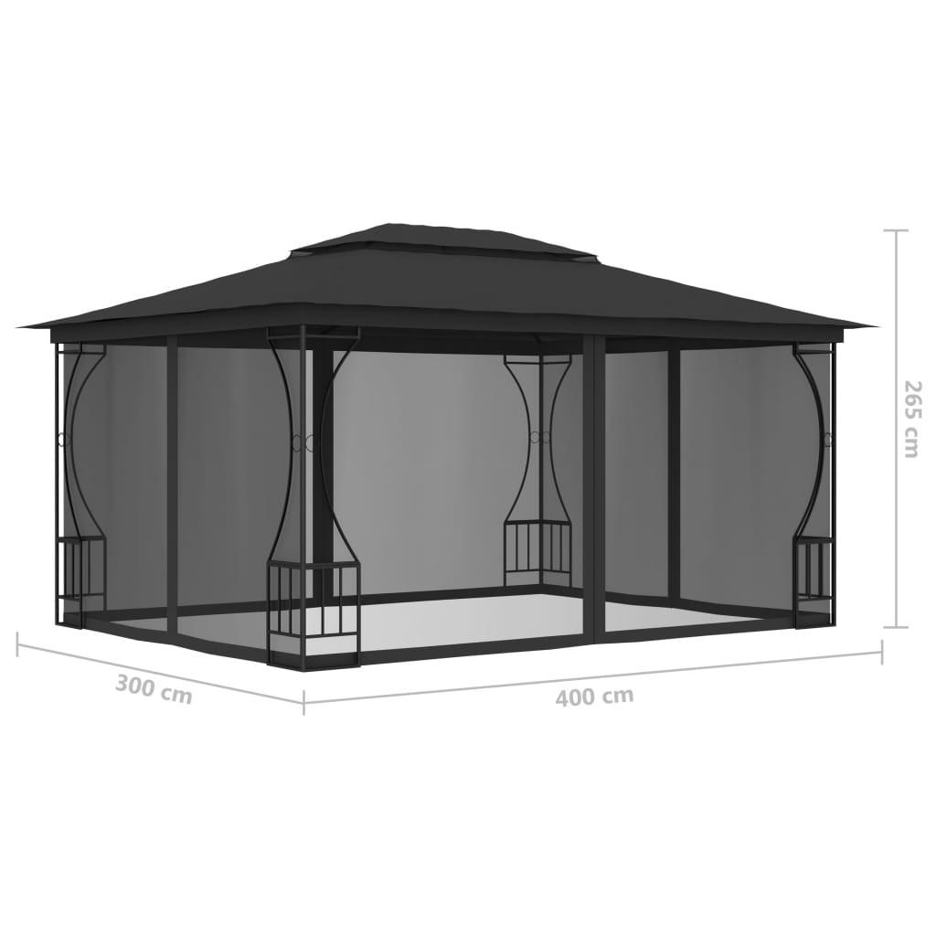 VidaXL gazebo Tessuto  