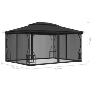 VidaXL gazebo Tessuto  