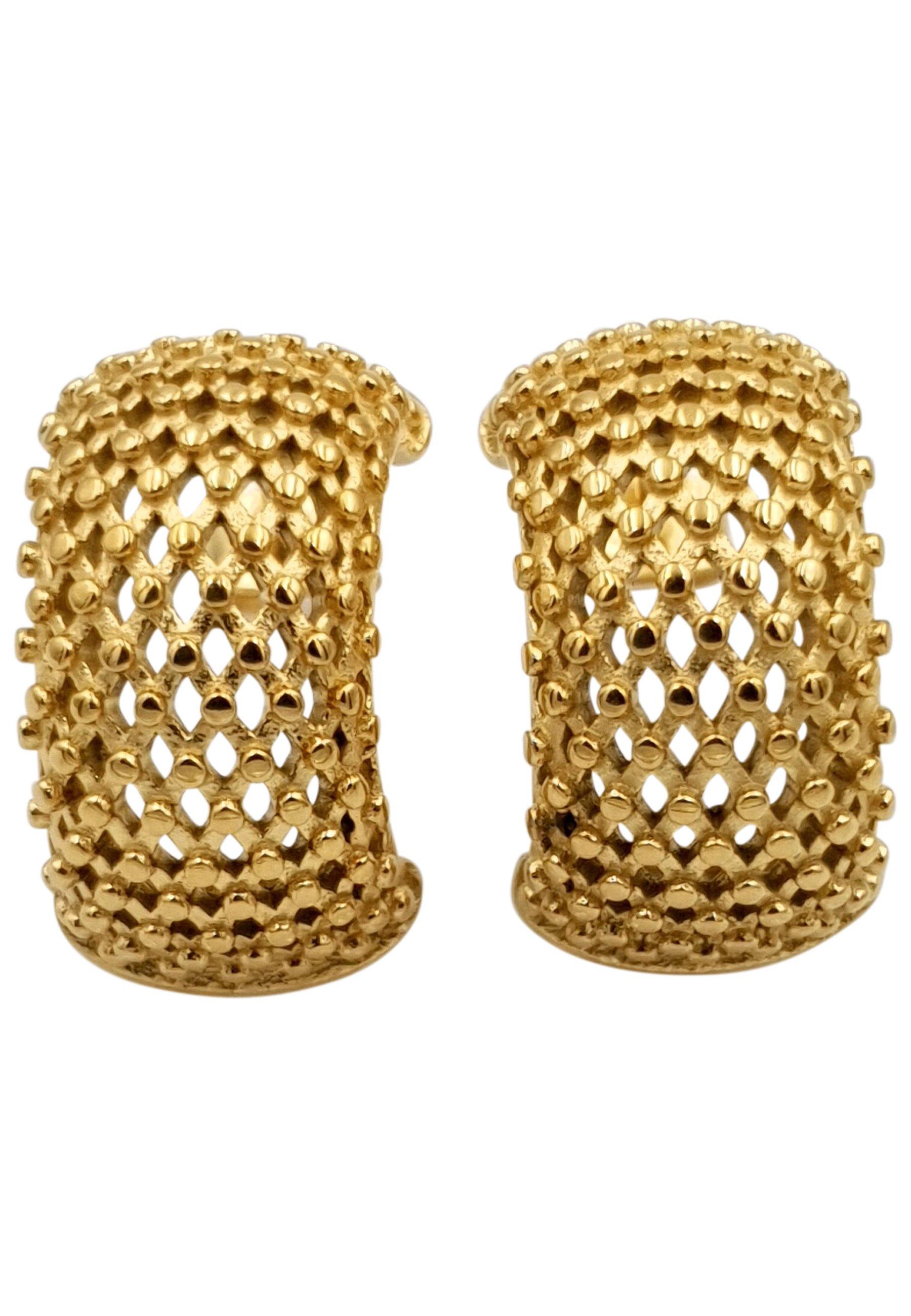 Image of Klassische Creolen Damen Gelbgold ONE SIZE