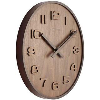 NeXtime Wanduhr Wood Wood Big Durchmesser 53 x 3 cm  