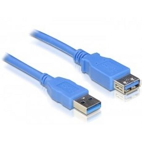 DeLock  USB 3.0 male/female A/A - 3m USB Kabel USB A Blau 