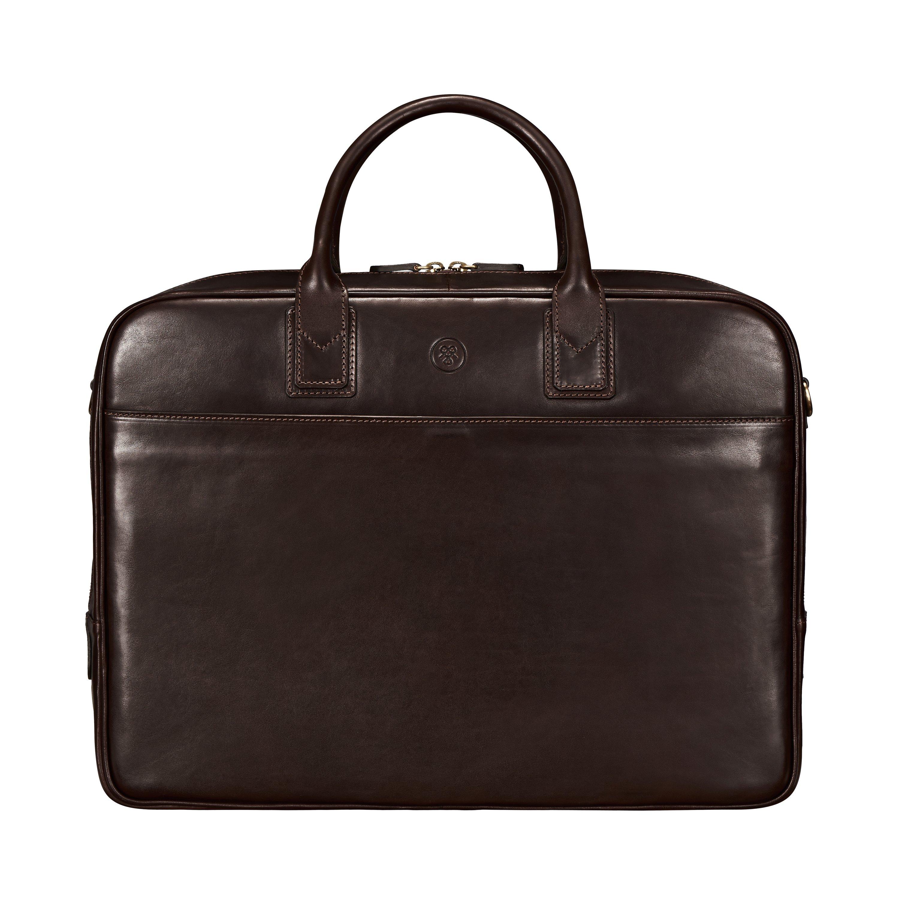 Maxwell Scott  Le Calvino L Sacoche pour ordinateur 17" en cuir 