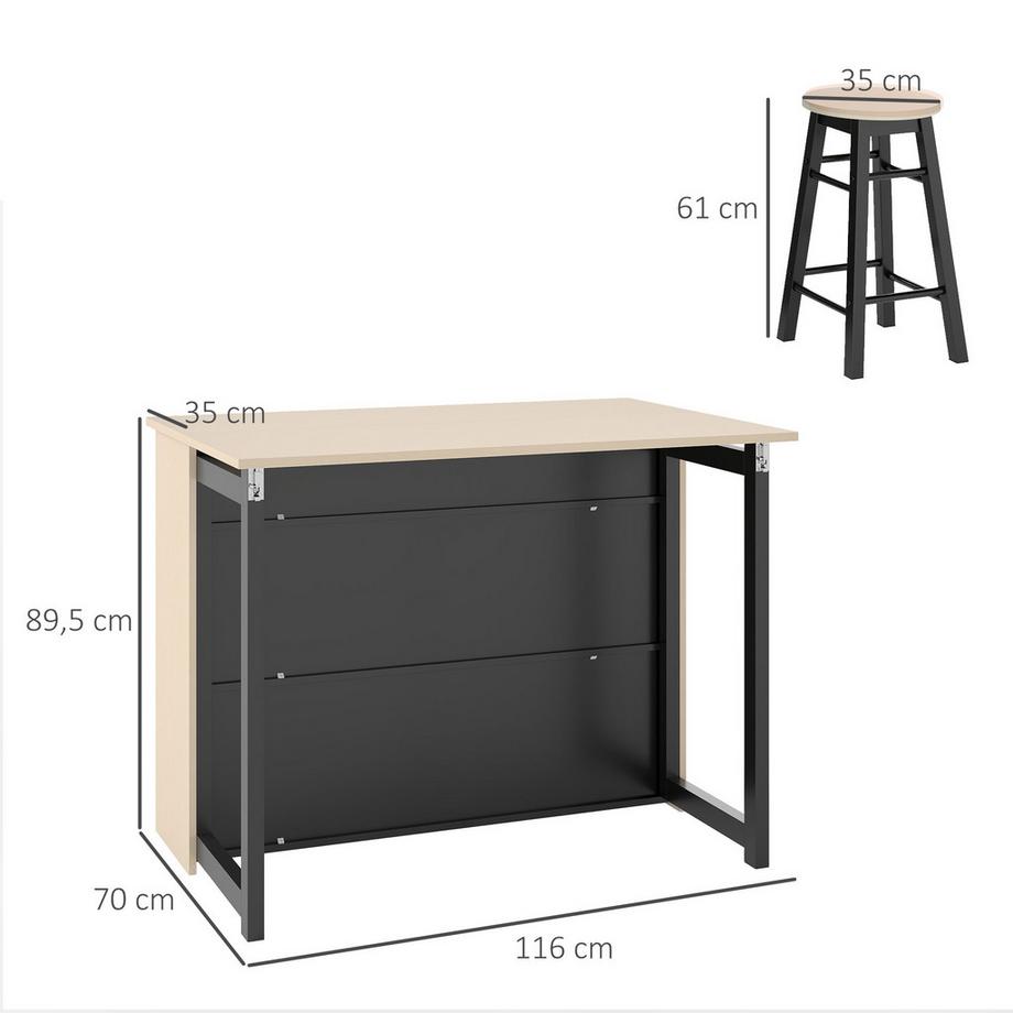 HOMCOM  Bartisch Set 