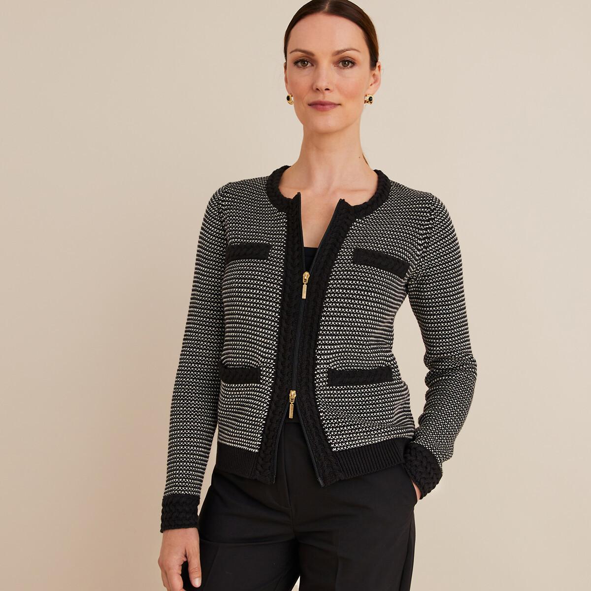 La Redoute Collections  Cardigan mit rundem Ausschnitt 