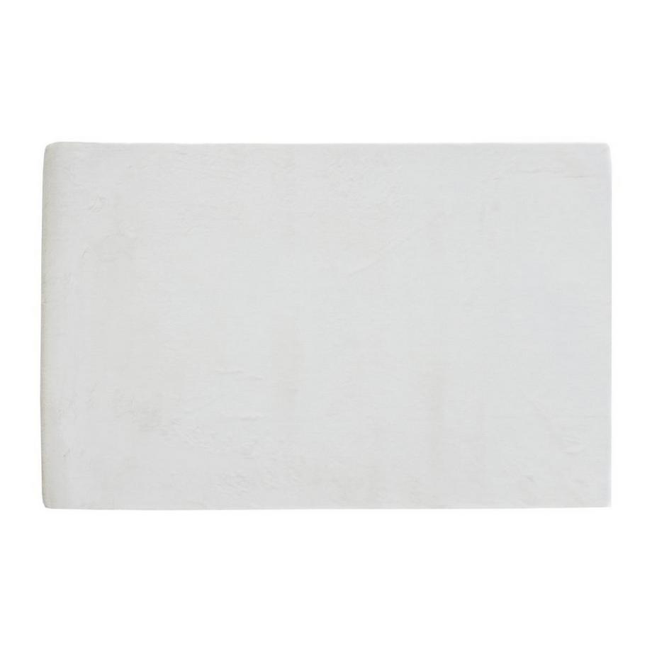 Tapis shaggy à poils longs effet fourrure - 160 x 230 cm - Blanc cassé - BUNNY