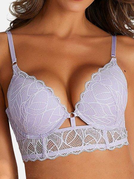 Image of Bustier Push-up-bh Alicia Damen Violett Bedruckt A/80