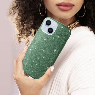 Avizar  Cover Paillette iPhone 14 Plus Verde 