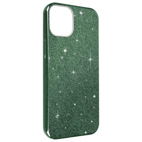 Avizar  Cover Paillette iPhone 14 Plus Verde 