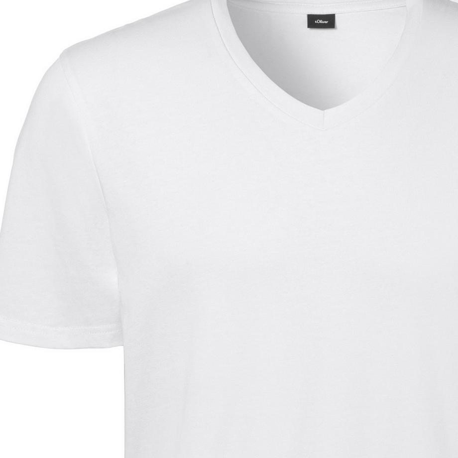 s. Oliver Basic V-Ausschnitt Kurzarm Shirt 4er Pack  