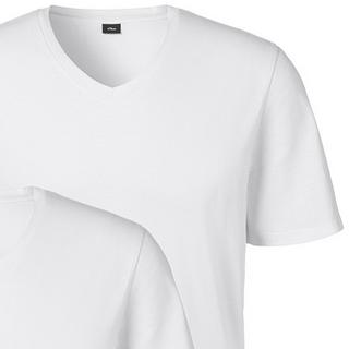 s. Oliver Maglietta basica scollo a V manica corta confezione da 4  
