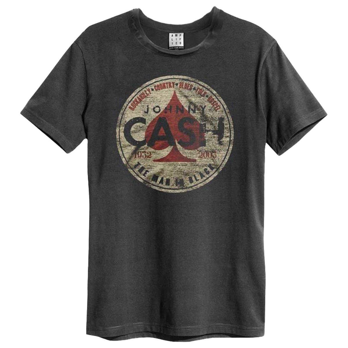 Image of The Man In Black Tshirt Herren Charcoal Black XS