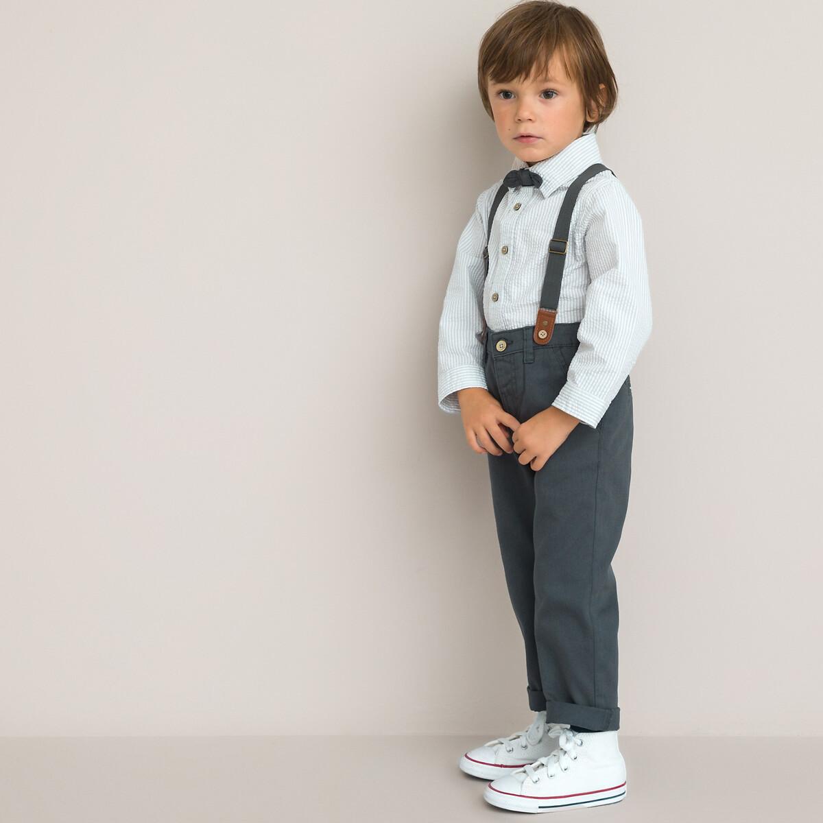 Image of Set Aus Hemd Und Hose Unisex Weiss 6 mesi