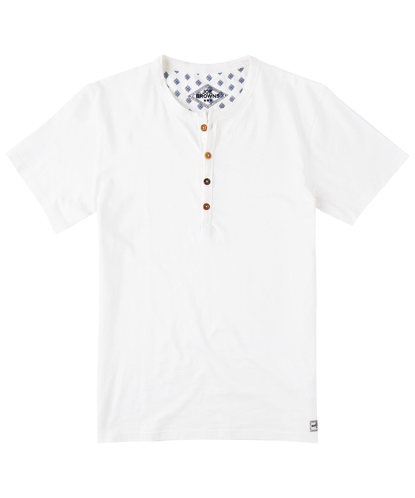 Joe Browns Henley mit Holzknopfleiste  