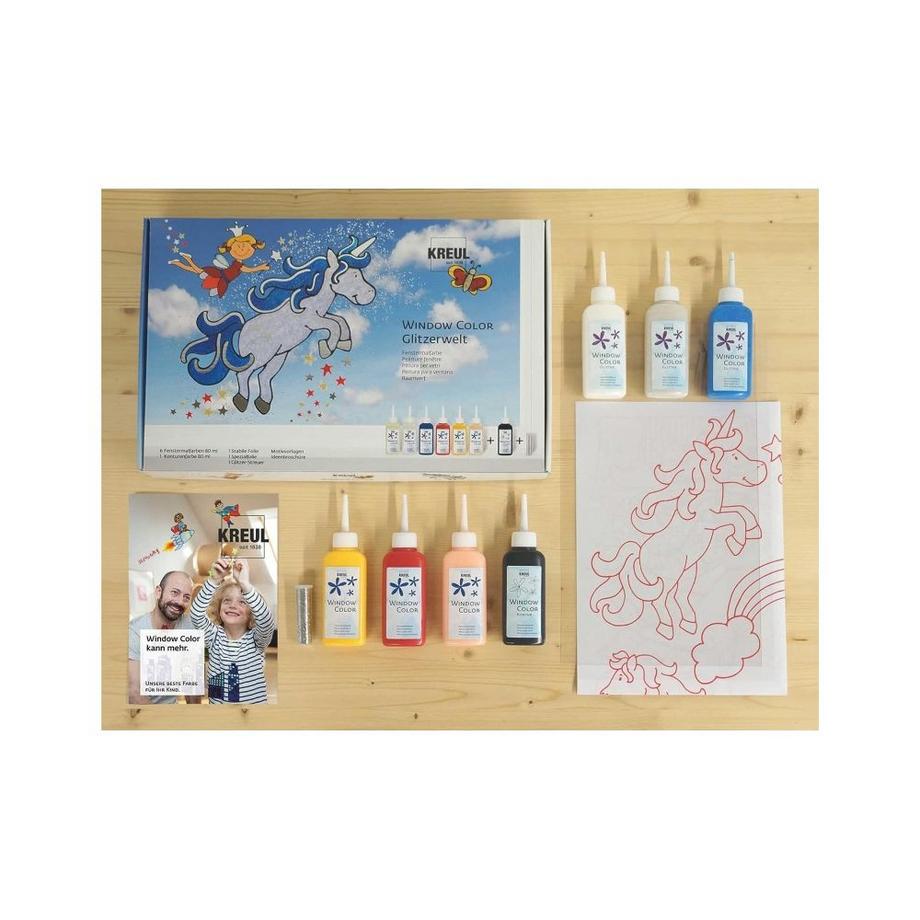 Kreul  Window Color Glas Design Glitzerwelt 