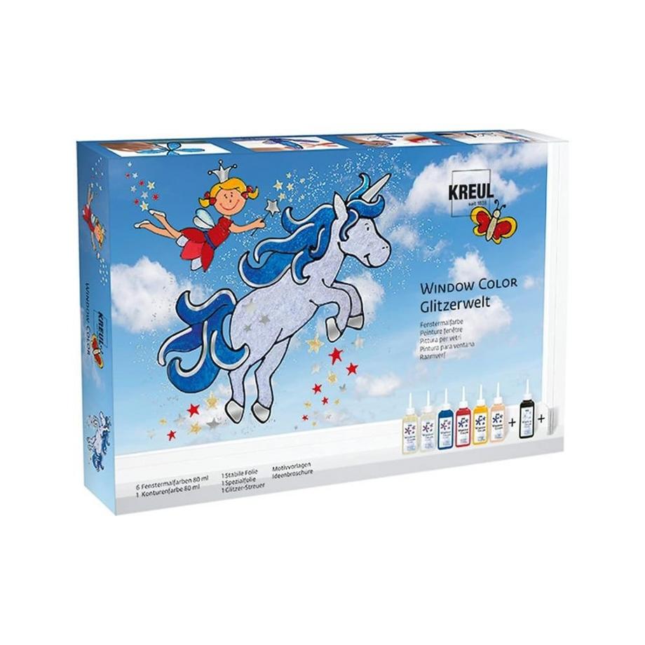 Kreul  Window Color Glas Design Glitzerwelt 