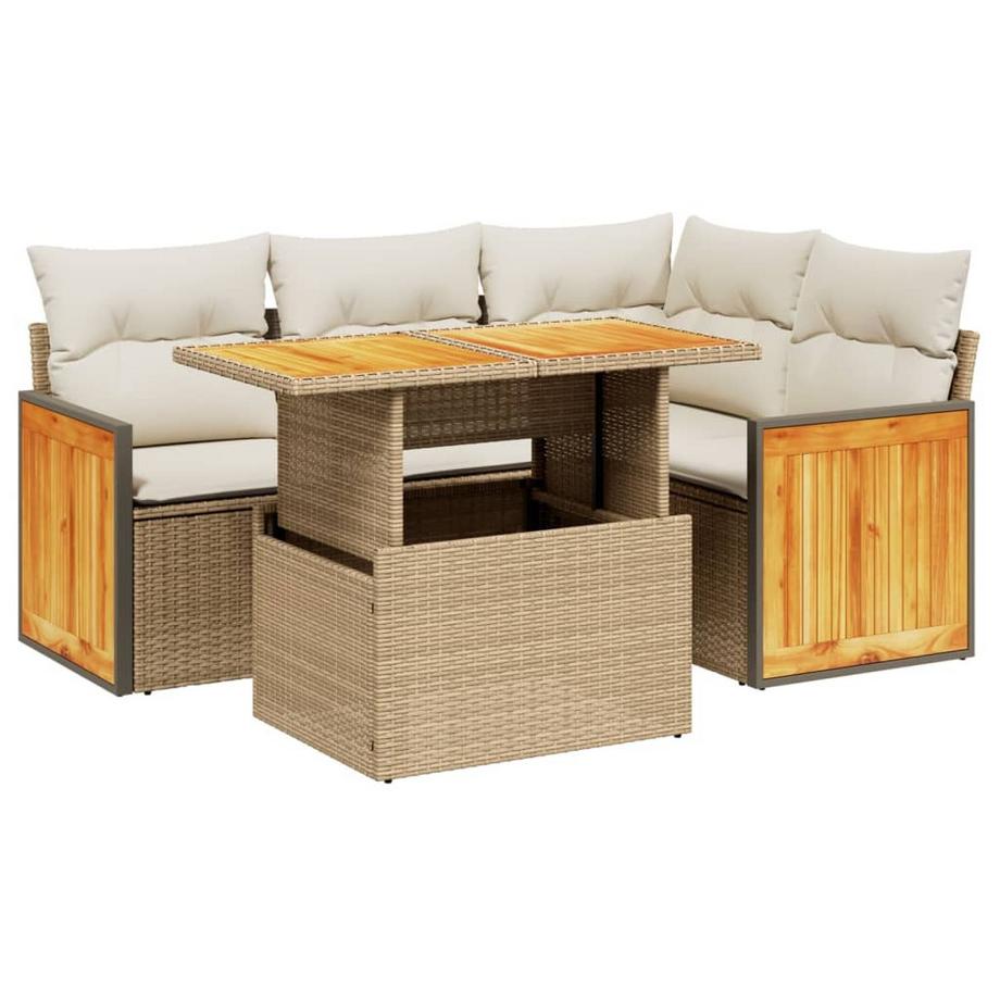 set divano da giardino Polirattan