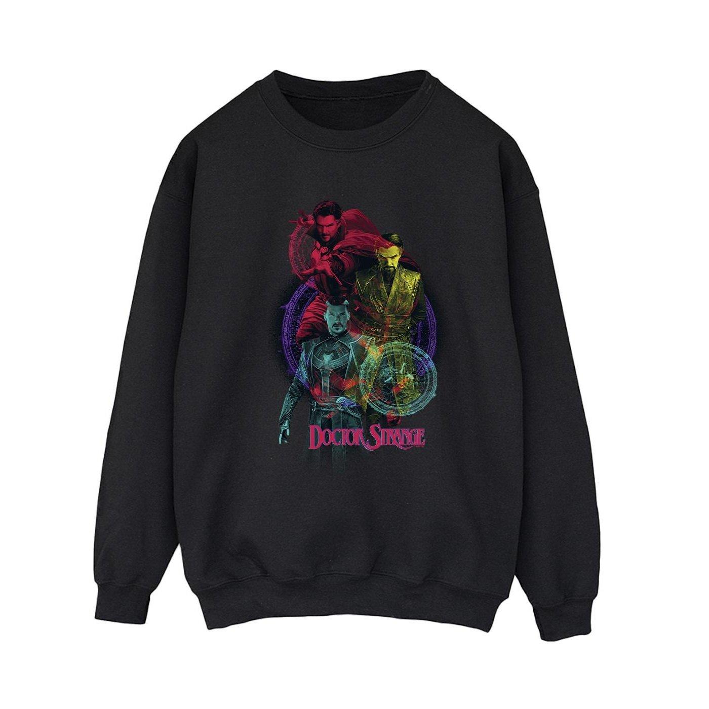 Image of Doctor Strange Rainbow Sweatshirt Damen Schwarz XXL
