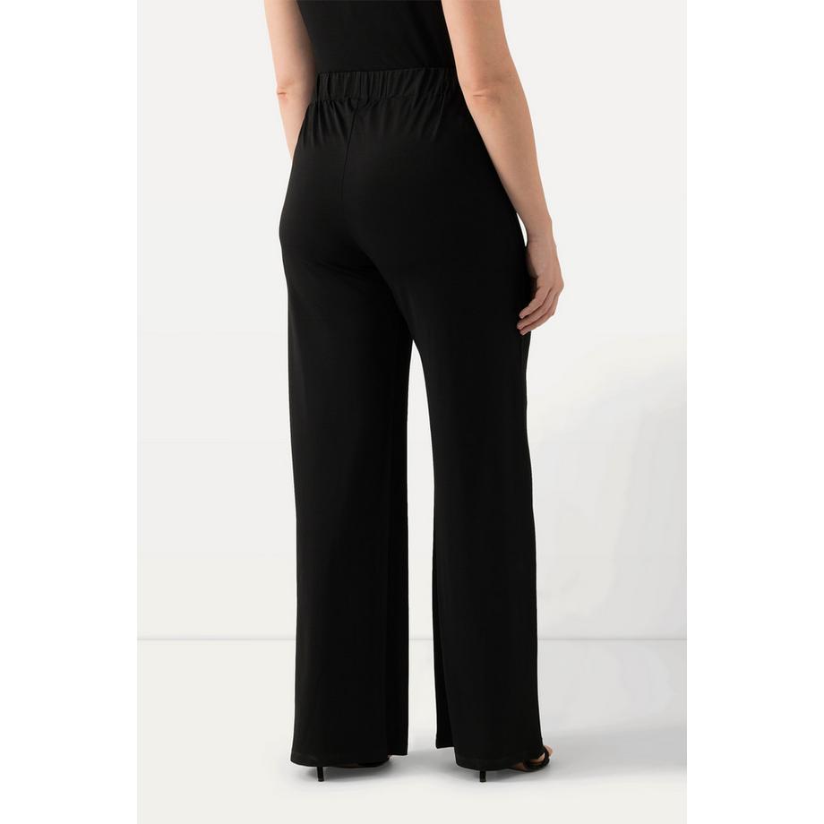 Ulla Popken Pantalon Slinky Jambe Large Taille Élastique  