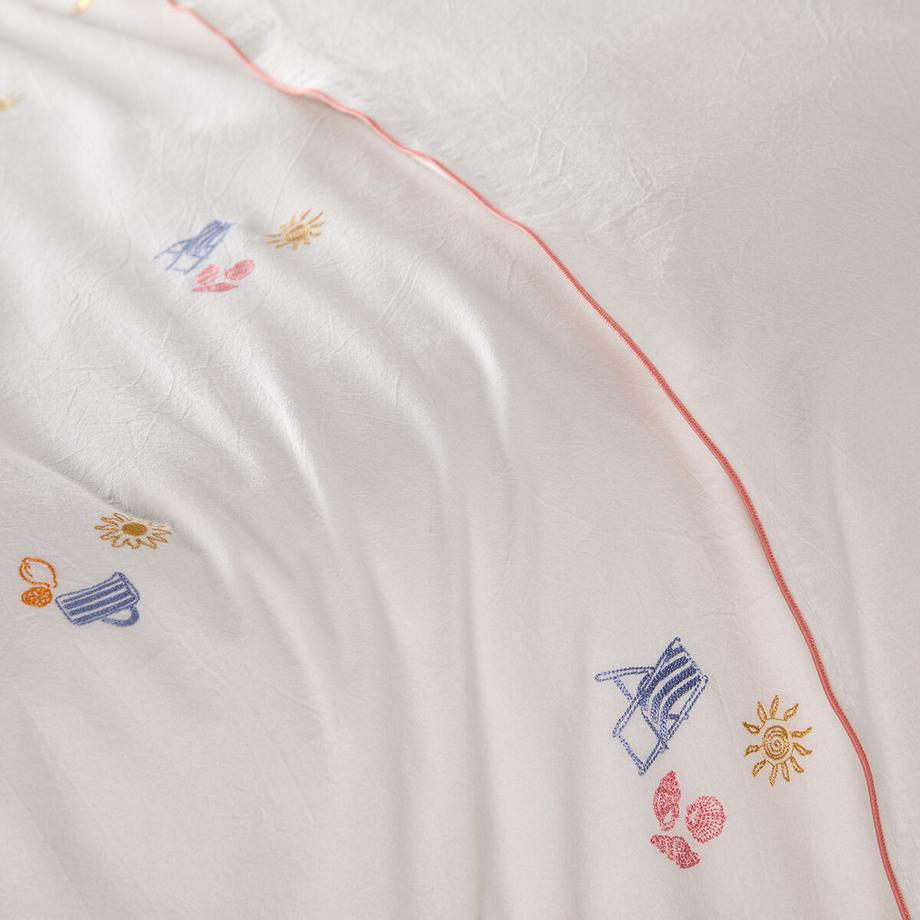 La Redoute Intérieurs Somero Housse de Couette Coton Vintage Brodé  
