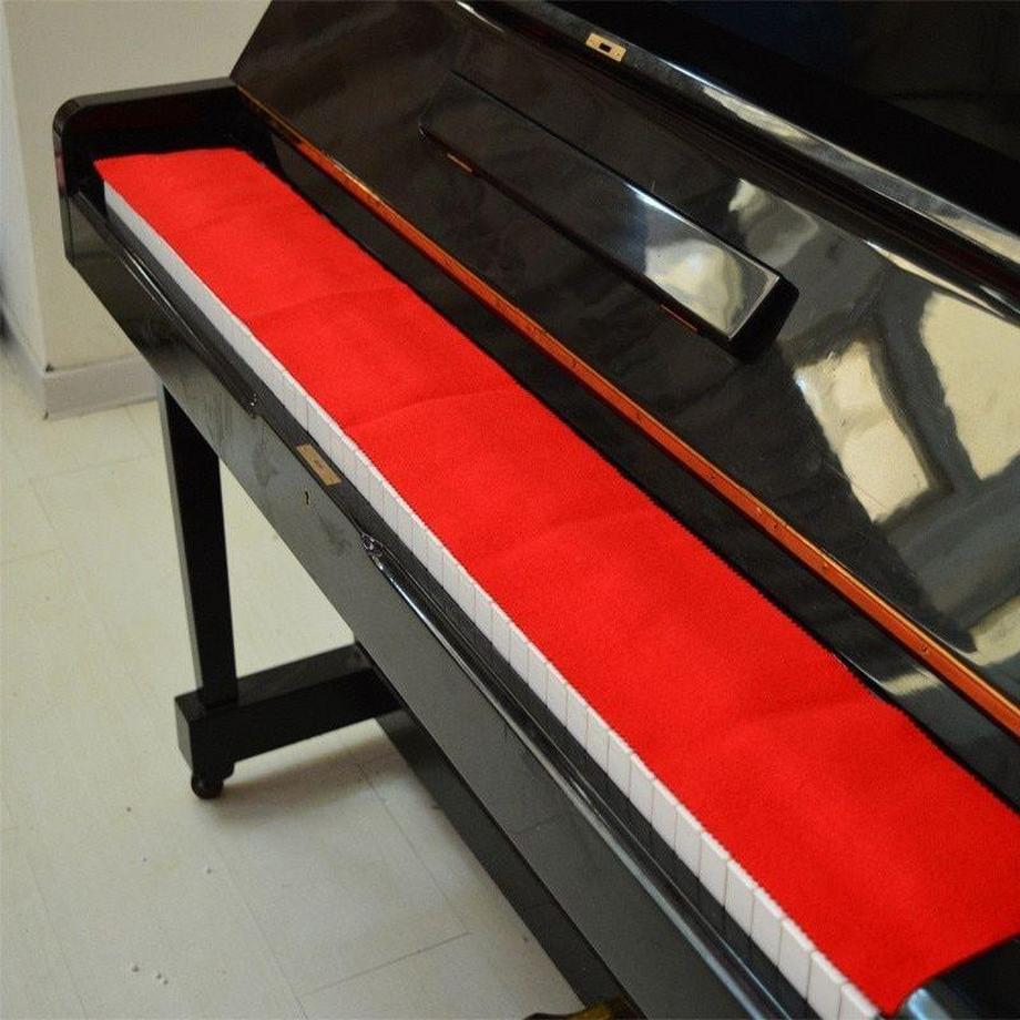 eStore  Housse de protection pour piano - rouge 