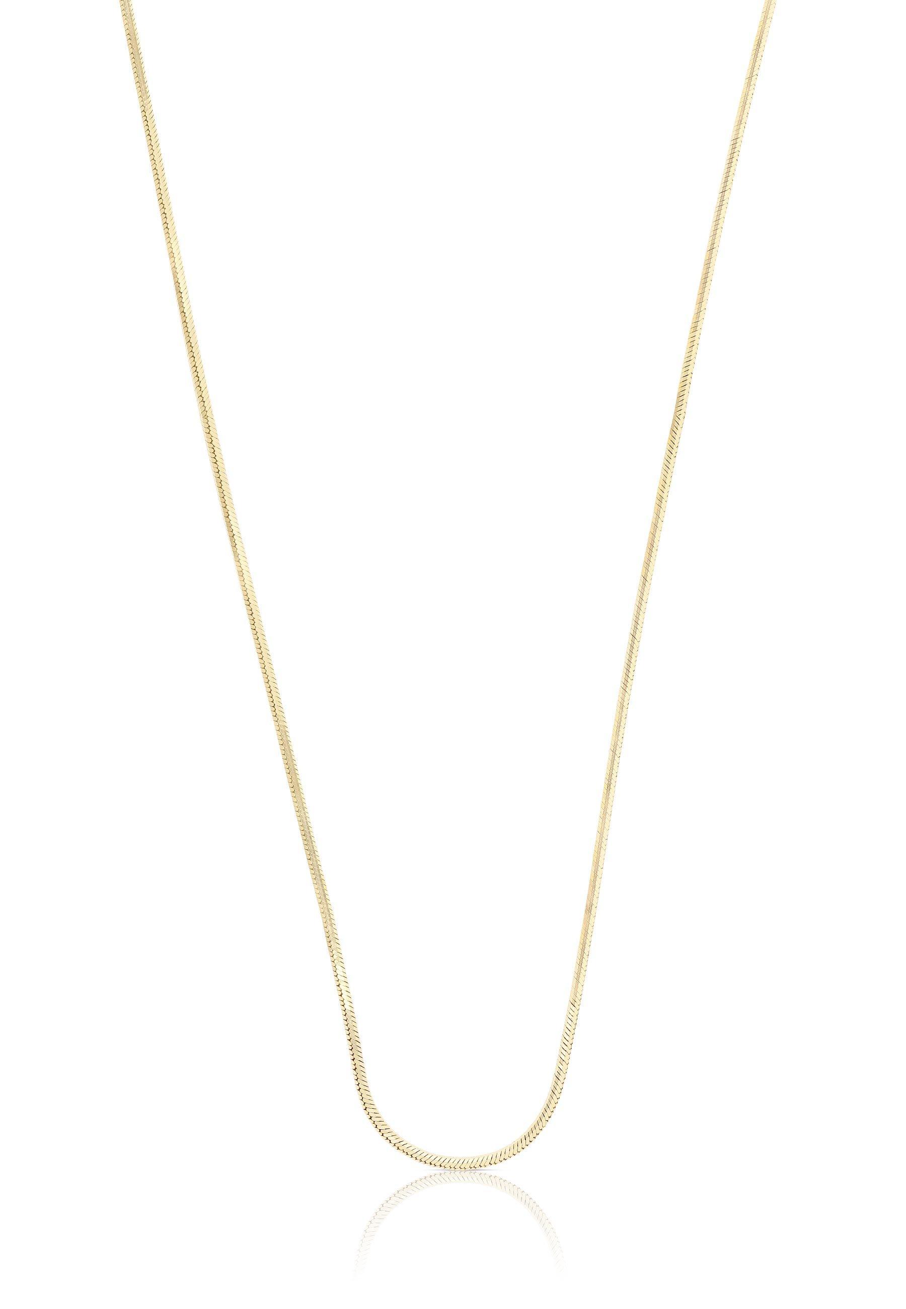 MUAU Schmuck  Collier Schlange Gelbgold 750, 0.8mm, 38cm 