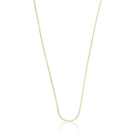 MUAU Schmuck  Collier Schlange Gelbgold 750, 0.8mm, 38cm 